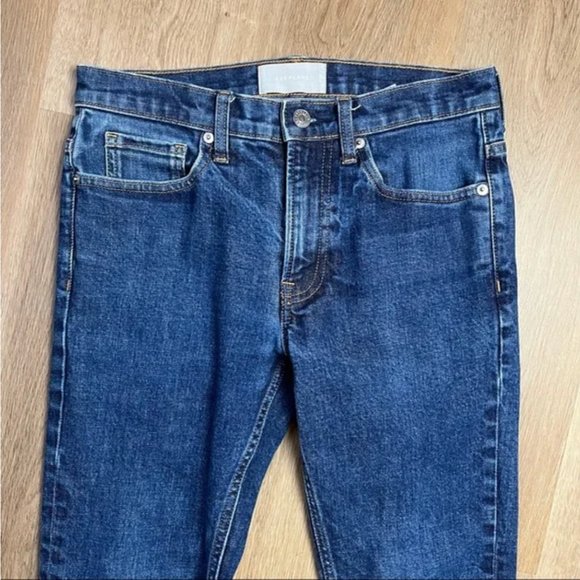 EVERLANE Medium Wash Mid Rise Straight Slim Leg Jeans 29 - Picture 3 of 10